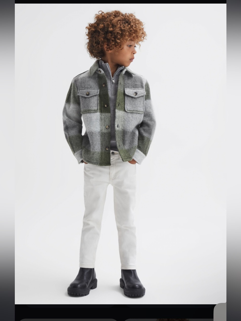 Reiss Kids Flannel Jacket